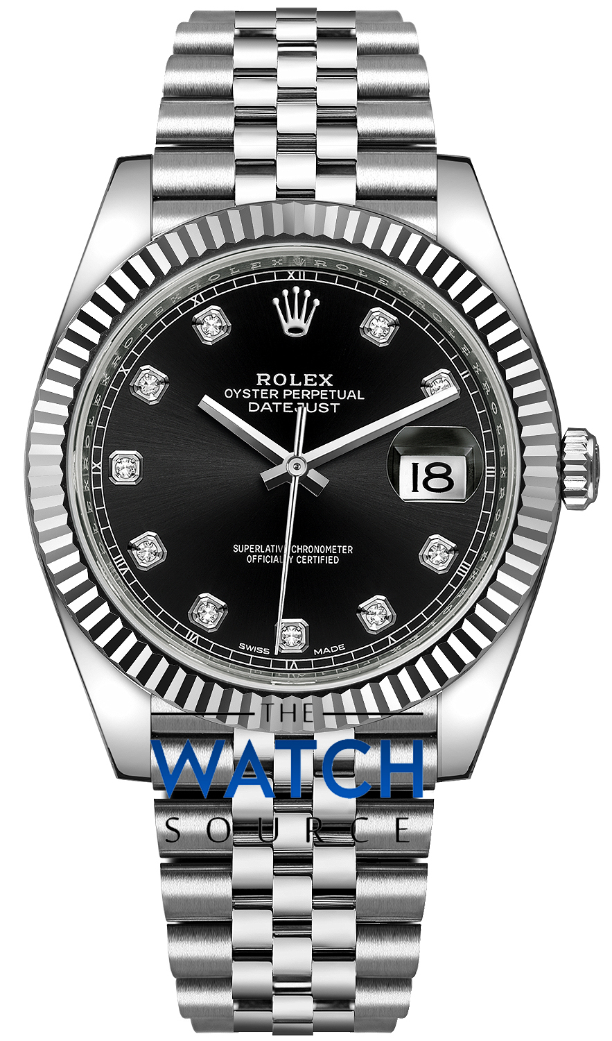 rolex datejust 41mm black