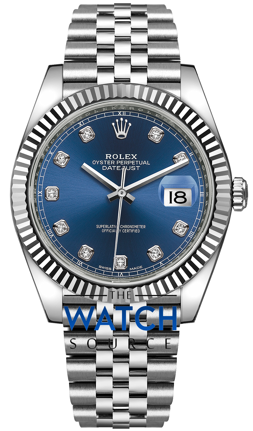 rolex datejust 41 blue jubilee diamond