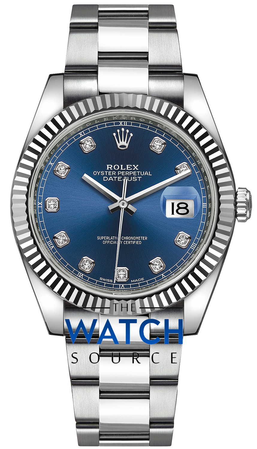 rolex oyster perpetual datejust blue face price