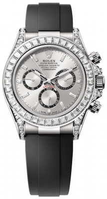 Rolex Cosmograph Daytona White Gold 126539TBR Steel Baguette watch