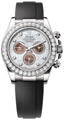 Rolex Cosmograph Daytona White Gold 126589RBR MOP Diamond watch