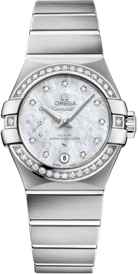 Buy this new Omega Constellation Co-Axial Automatic Small Seconds 27mm 127.15.27.20.55.001 ladies watch for the discount price of £7,407.00. UK Retailer.