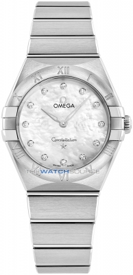 Buy this new Omega Constellation Quartz 28mm 131.10.28.60.55.001 ladies watch for the discount price of £3,520.00. UK Retailer.