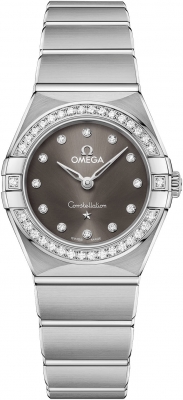 Buy this new Omega Constellation Quartz 25mm 131.15.25.60.56.001 ladies watch for the discount price of £4,514.00. UK Retailer.