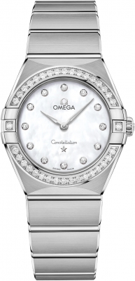 Buy this new Omega Constellation Quartz 28mm 131.15.28.60.55.001 ladies watch for the discount price of £5,808.00. UK Retailer.