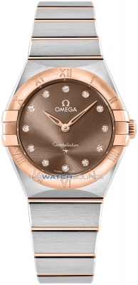 Buy this new Omega Constellation Quartz 28mm 131.20.28.60.63.001 ladies watch for the discount price of £4,988.00. UK Retailer.