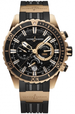 Buy this new Ulysse Nardin Marine Diver Chronograph Manufacture 44mm 1502-151-3/92 mens watch for the discount price of £25,457.00. UK Retailer.