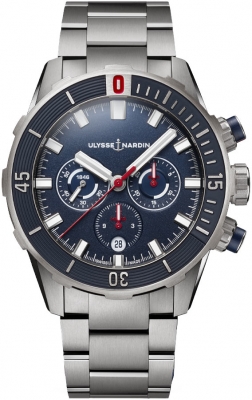 Buy this new Ulysse Nardin Diver Chronograph 44mm 1503-170-7m/93 mens watch for the discount price of £10,132.00. UK Retailer.