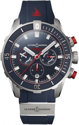 Buy this new Ulysse Nardin Diver Chronograph 44mm 1503-170LE-3/93-HAMMER mens watch for the discount price of &pound;10,070.00. UK Retailer.