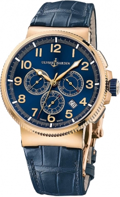 Buy this new Ulysse Nardin Marine Chronograph Manufacture 43mm 1506-150/63 mens watch for the discount price of £25,965.00. UK Retailer.