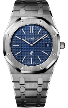 Buy this new Audemars Piguet Royal Oak Jumbo Extra Thin 39mm 15202st.oo.1240st.01 mens watch for the discount price of £15,555.00. UK Retailer.