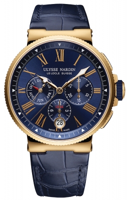 Buy this new Ulysse Nardin Marine Chronograph Annual Calendar 43mm 1532-150/43 mens watch for the discount price of &pound;29,799.00. UK Retailer.