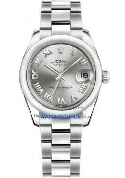 Buy this new Rolex Datejust 31mm Stainless Steel 178240 Rhodium Roman Oyster ladies watch for the discount price of £6,000.00. UK Retailer.