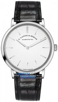 Buy this new A. Lange & Sohne Saxonia Thin Manual Wind 37mm 201.027 mens watch for the discount price of £16,920.00. UK Retailer.