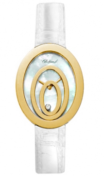Buy this new Chopard Happy Sport Oval 5 Floating Diamonds 207193-0001 ladies watch for the discount price of &pound;4,675.00. UK Retailer.