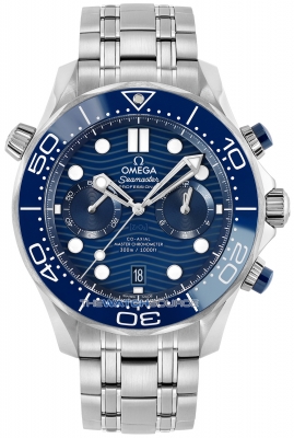 Buy this new Omega Seamaster Diver 300m Co-Axial Master Chronometer Chronograph 44mm 210.30.44.51.03.001 mens watch for the discount price of £6,966.00. UK Retailer.