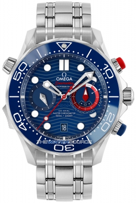 Buy this new Omega Seamaster Diver 300m Co-Axial Master Chronometer Chronograph 44mm 210.30.44.51.03.002 mens watch for the discount price of £10,355.00. UK Retailer.