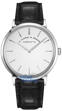 Buy this new A. Lange & Sohne Saxonia Thin Manual Wind 40mm 211.027 mens watch for the discount price of £17,100.00. UK Retailer.