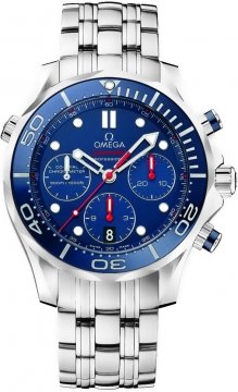 Buy this new Omega Seamaster 300m Diver Co-Axial Chronograph 44mm 212.30.44.50.03.001 mens watch for the discount price of £3,698.00. UK Retailer.