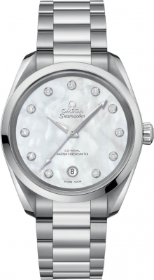 Buy this new Omega Aqua Terra 150M Co-Axial Master Chronometer 38mm 220.10.38.20.55.001 ladies watch for the discount price of £6,512.00. UK Retailer.