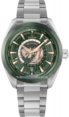 Omega Aqua Terra 150M GMT Worldtimer Co-Axial 43mm 220.30.43.22.10.001 watch