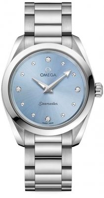 Buy this new Omega Aqua Terra 150m Quartz 28mm 220.10.28.60.53.001 ladies watch for the discount price of £2,728.00. UK Retailer.