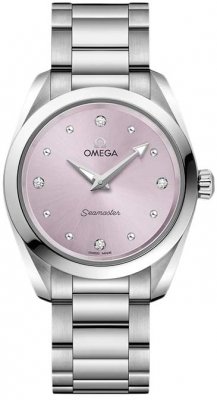 Buy this new Omega Aqua Terra 150m Quartz 28mm 220.10.28.60.60.001 ladies watch for the discount price of £2,728.00. UK Retailer.