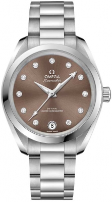 Buy this new Omega Aqua Terra 150m Master Co-Axial 34mm 220.10.34.20.63.001 ladies watch for the discount price of £5,192.00. UK Retailer.