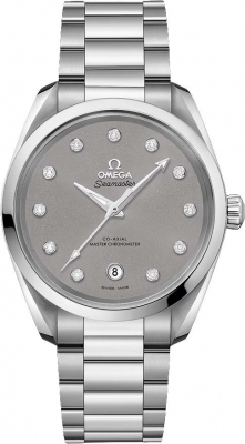 Buy this new Omega Aqua Terra 150M Co-Axial Master Chronometer 38mm 220.10.38.20.56.001 ladies watch for the discount price of £5,280.00. UK Retailer.