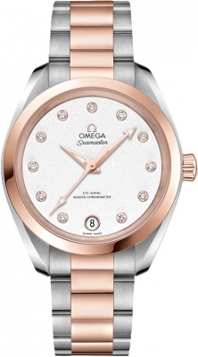 Buy this new Omega Aqua Terra 150m Master Co-Axial 34mm 220.20.34.20.52.001 ladies watch for the discount price of £9,539.00. UK Retailer.