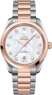 Buy this new Omega Aqua Terra 150M Co-Axial Master Chronometer 38mm 220.20.38.20.55.001 ladies watch for the discount price of £10,472.00. UK Retailer.