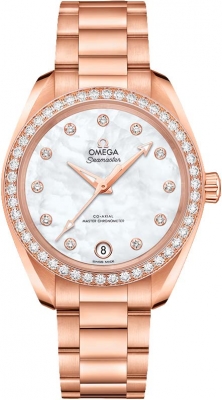 Buy this new Omega Aqua Terra 150m Master Co-Axial 34mm 220.55.34.20.55.001 ladies watch for the discount price of £34,584.00. UK Retailer.