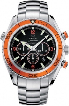 Buy this new Omega Planet Ocean Chronograph 2218.50 mens watch for the discount price of &pound;3,865.00. UK Retailer.