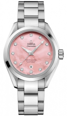 Buy this new Omega Aqua Terra 150m Master Co-Axial 34mm 231.10.34.20.57.003 ladies watch for the discount price of £4,990.00. UK Retailer.