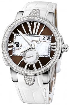 Buy this new Ulysse Nardin Executive Dual Time Lady 243-10B/30-05 ladies watch for the discount price of £14,555.00. UK Retailer.
