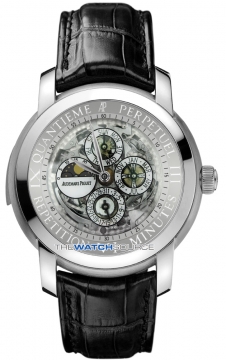 Buy this new Audemars Piguet Jules Audemars Skeleton Minute Repeater Perpetual Calendar 26063pt.oo.d002cr.01 mens watch for the discount price of &pound;144,570.00. UK Retailer.