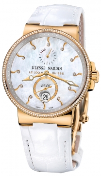 Buy this new Ulysse Nardin Maxi Marine Chronometer 266-66b/991 ladies watch for the discount price of £16,400.00. UK Retailer.