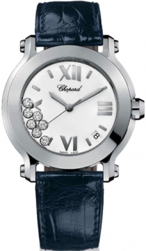 Buy this new Chopard Happy Sport Round Quartz 36mm 278475-3001 ladies watch for the discount price of &pound;4,284.00. UK Retailer.