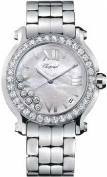 Buy this new Chopard Happy Sport Round Quartz 36mm 278478-2002 ladies watch for the discount price of &pound;11,950.00. UK Retailer.