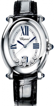 Buy this new Chopard Happy Sport Oval 7 Floating Diamonds 278937-3005 ladies watch for the discount price of &pound;3,920.00. UK Retailer.
