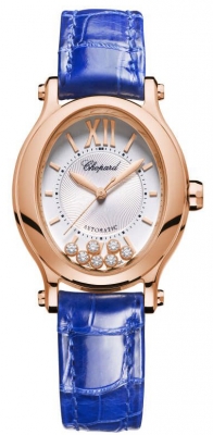 Buy this new Chopard Happy Sport Oval Automatic 275362-5001 ladies watch for the discount price of £12,835.00. UK Retailer.