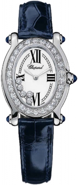 Buy this new Chopard Happy Sport Oval 5 Floating Diamonds 277465-1006 ladies watch for the discount price of &pound;11,120.00. UK Retailer.