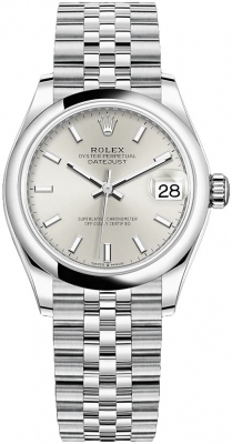 Buy this new Rolex Datejust 31mm Stainless Steel 278240 Silver Index Jubilee ladies watch for the discount price of £8,250.00. UK Retailer.