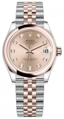 Rolex Datejust 31mm Stainless Steel and Rose Gold 278241 Rose Diamond Jubilee watch