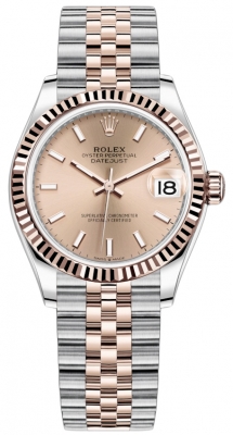 Rolex Datejust 31mm Stainless Steel and Rose Gold 278271 Rose Index Jubilee watch