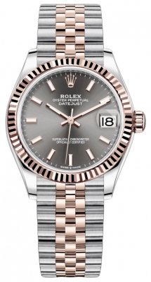 Rolex Datejust 31mm Stainless Steel and Rose Gold 278271 Rhodium Index Jubilee watch