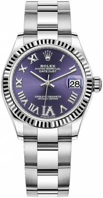 Rolex Datejust 31mm Stainless Steel 278274 Aubergine VI Oyster watch