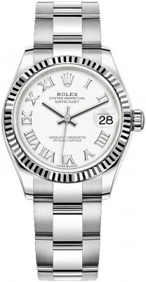 Rolex Datejust 31mm Stainless Steel 278274 White Roman Oyster watch
