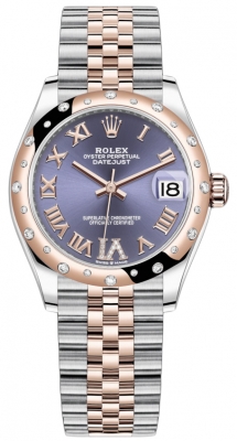 Buy this new Rolex Datejust 31mm Stainless Steel and Rose Gold 278341rbr Aubergine VI Roman Jubilee ladies watch for the discount price of £16,500.00. UK Retailer.