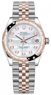 Rolex Datejust 31mm Stainless Steel and Rose Gold 278341rbr MOP Diamond Jubilee watch